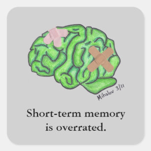 "Short-term memory" sticker