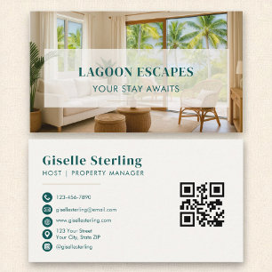 Short Term Rental Property Manager Business Card