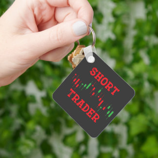 Short Trader Candlestick Keychain