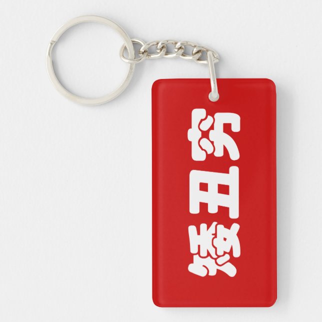 Short, Ugly & Poor 矮丑穷 Chinese Hanzi MEME Key Ring (Front)