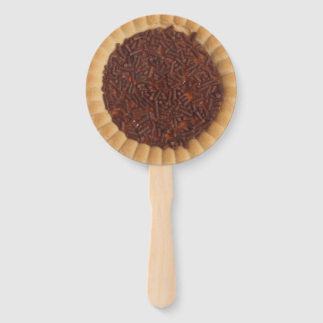 Shortbread Cake Cookie Image Hand Fan (Front)