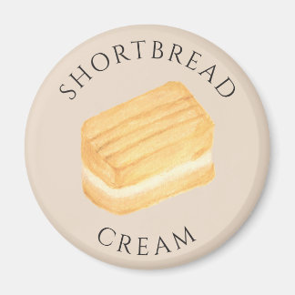 Shortbread Cream Biscuit Hand Drawn Magnet