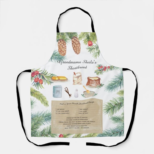 Shortbread Recipe Heirloom Apron (Front)