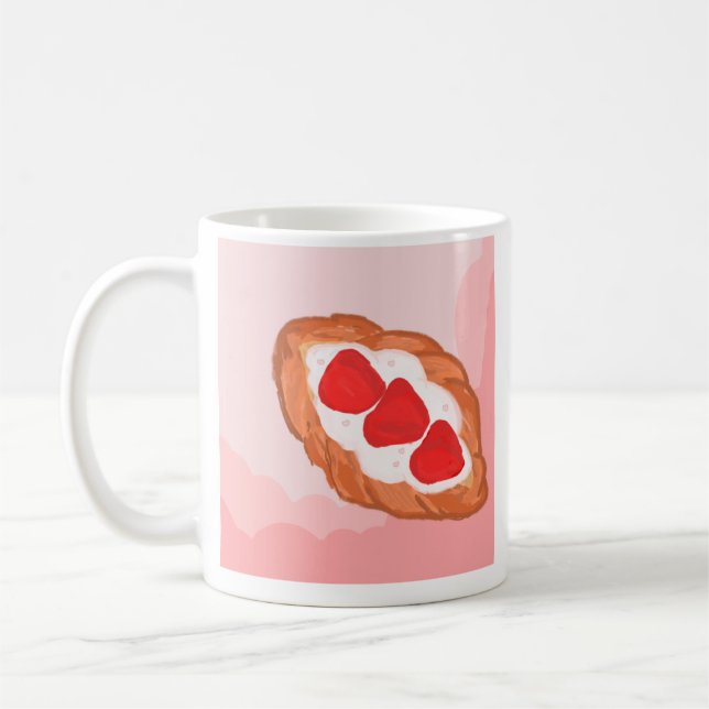 Shortcake croissant  coffee mug (Left)
