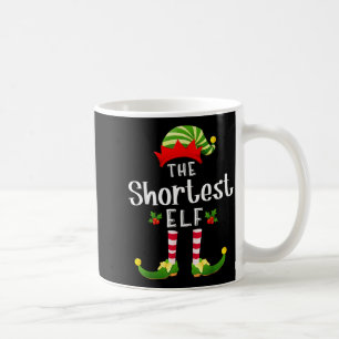 Shortest Christmas Elf Matching Pajama X-mas Party Coffee Mug