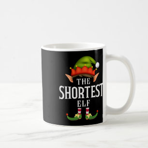 Shortest Elf Group Fun Christmas Pajama Party Coffee Mug