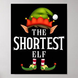 Shortest Elf Group Fun Christmas Pajama Party  Poster