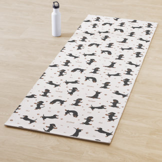 Shorthaired Dachshund dog yoga  Mat