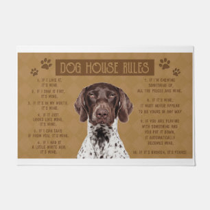 Shorthaired Pointer Dog House Rules, If It Broken Doormat