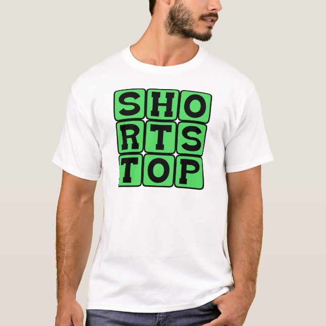 Shortstop, Baseball Position T-Shirt (Front)