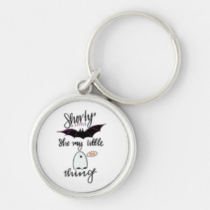 Shorty Batty Funny Retro Key Ring