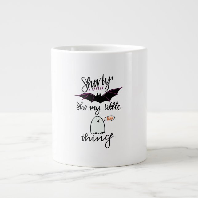Shorty Batty Funny Retro Large Coffee Mug (Front)