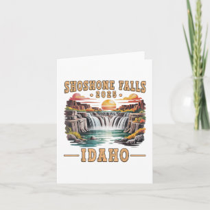 Shoshone Falls 2025 Idaho Road Trip Vacation Adven Card