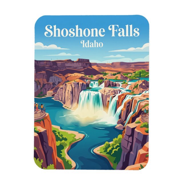 Shoshone Falls Idaho Magnet (Vertical)
