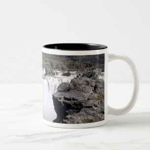 Shoshone Falls on the Snake River in Twin Falls, Two-Tone Coffee Mug