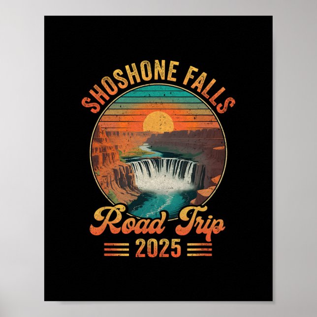 Shoshone Falls Road Trip 2025 Summer Vacation Fami Poster (Front)