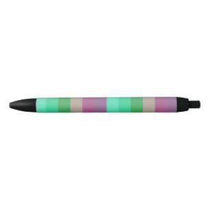 Shoshone Falls Skewed Stripe Black Ink Pen