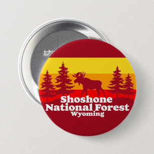 Shoshone National Forest Wyoming 7.5 Cm Round Badge