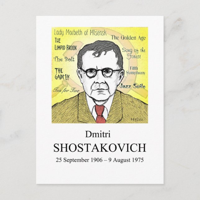 Shostakovich Postcard (Front)