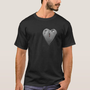 Shot and Bleeding Metal Heart, T-Shirt