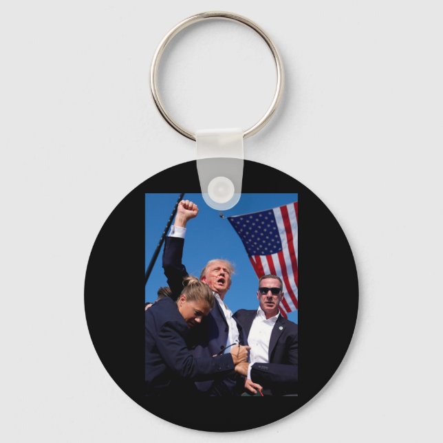 Shot At Rally Premium Scoop  Key Ring (Front)