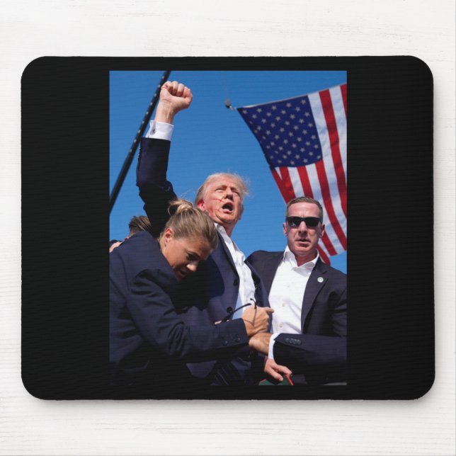 Shot At Rally Premium Scoop  Mouse Pad (Front)