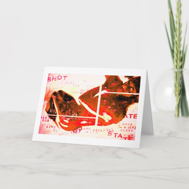 shot by state painting holiday card (Front)