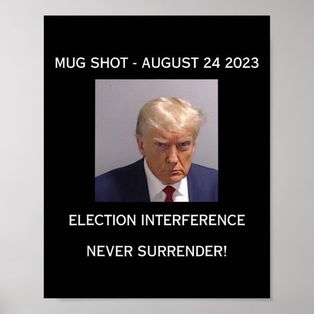 Shot Election Interference Never Surrender!  Poster (Front)