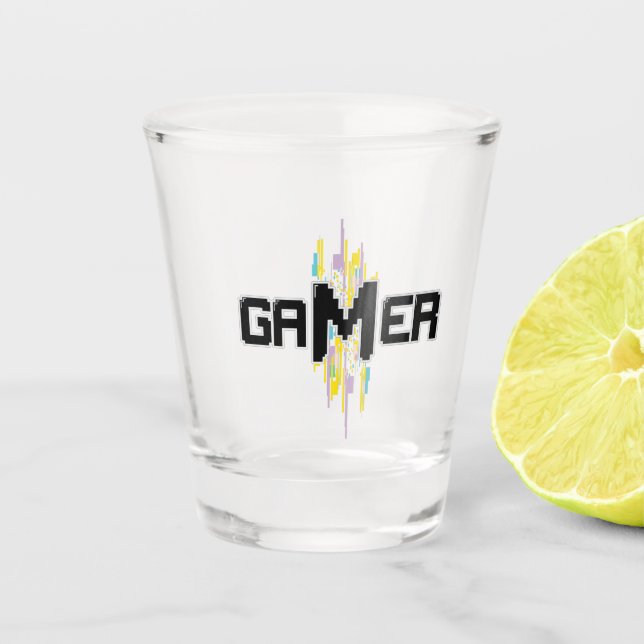 Shot Gamer glasses! Glass (Front)