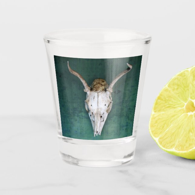 Shot Glass Antelope Skull Design (Front)