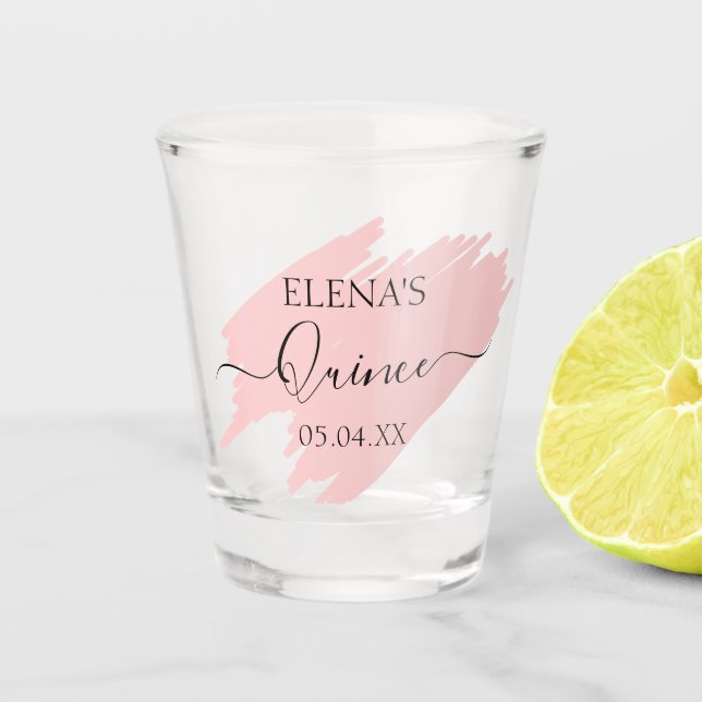 Shot glass Birthday Quinceanera Party Favour (Front)