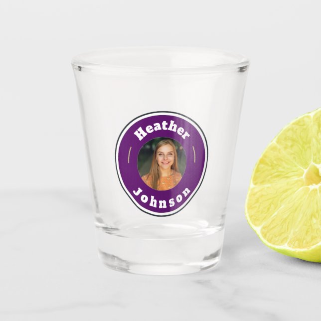 Shot Glass -Custom Personalised (add name & photo) (Front)