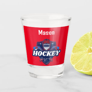 Shot Glass Hockey Gear - Personalised -Add Name