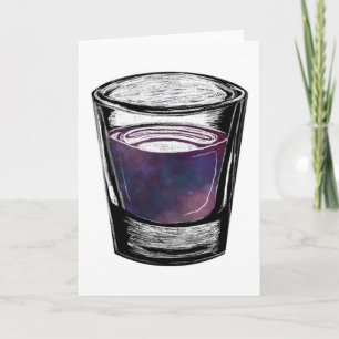 shot glass holiday card