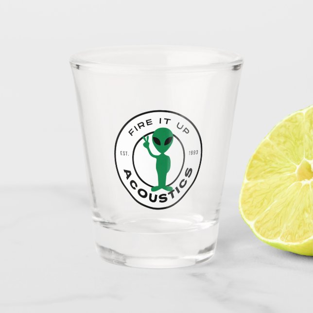 Shot Glass - Peace Alien (Front)