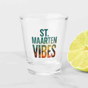 Shot glass St. Maarten vibes Caribbean island
