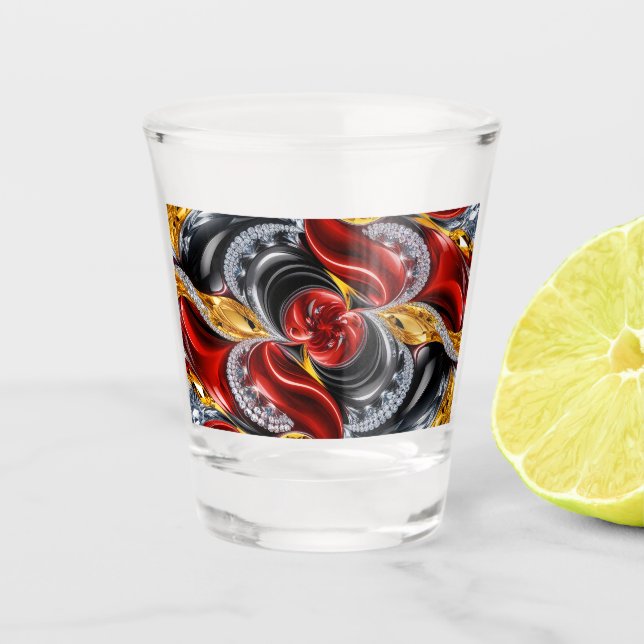 Shot glass with German Colours (Front)