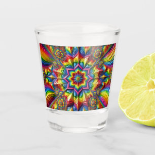 Shot glass with LGBTQ Colours