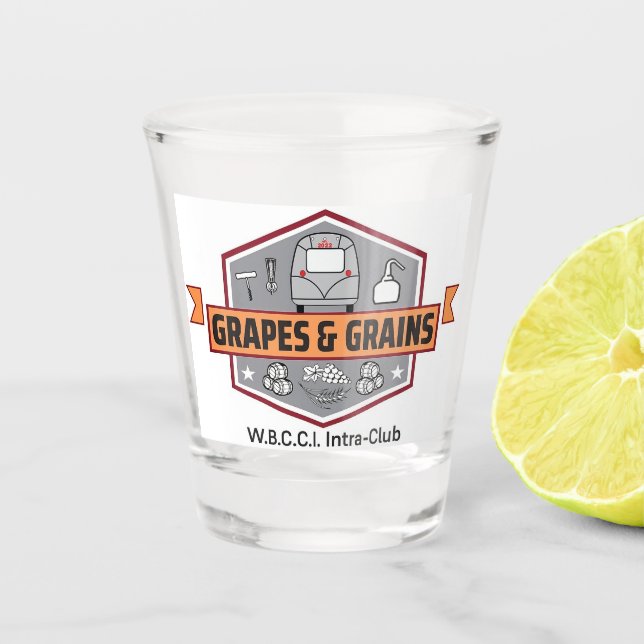 Shot glass with Logo (Front)