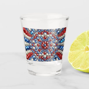 Shot glass with Netherlands Colours