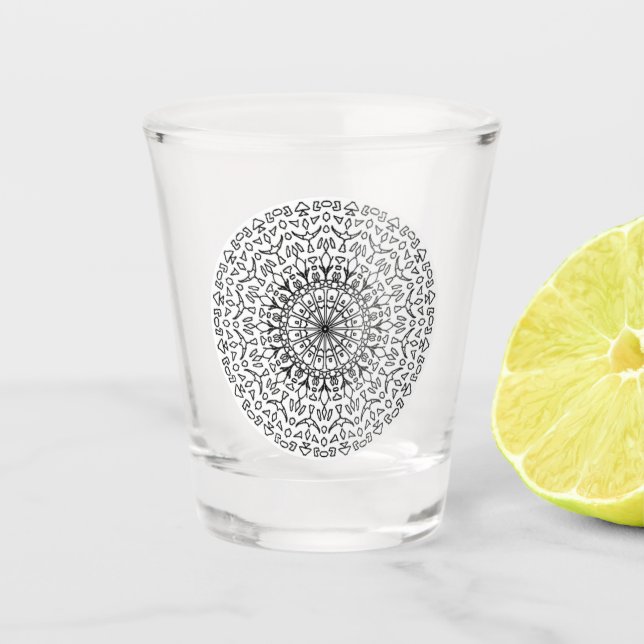 Shot Glasses - Mandala #44 (Front)