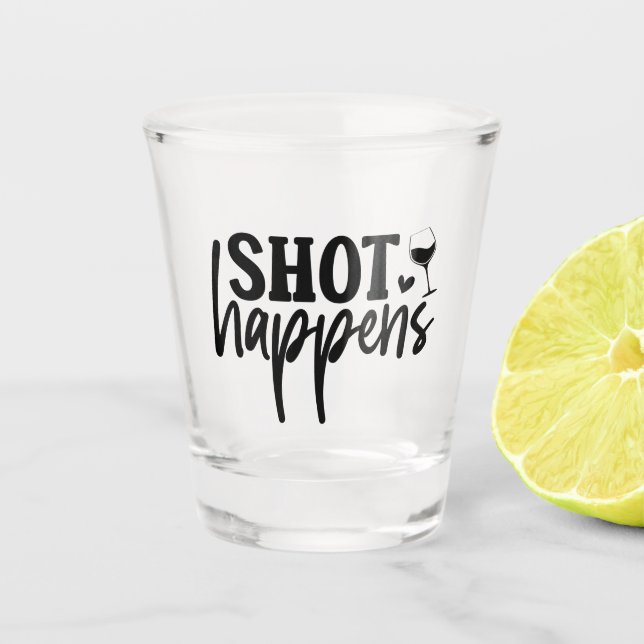 SHOT Happens Glass (Front)