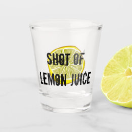Shot of Lemon Juice Glass