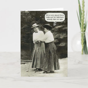 Shot Our Ages Golf Card