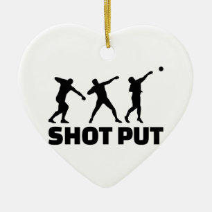 Shot put ceramic tree decoration
