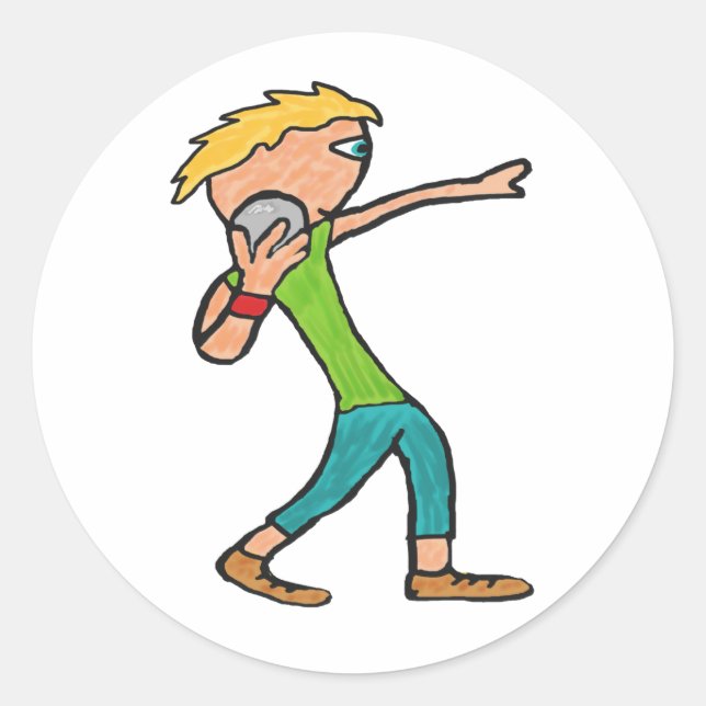 Shot Put Classic Round Sticker (Front)