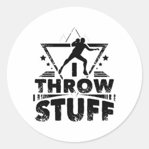Shot Put Classic Round Sticker