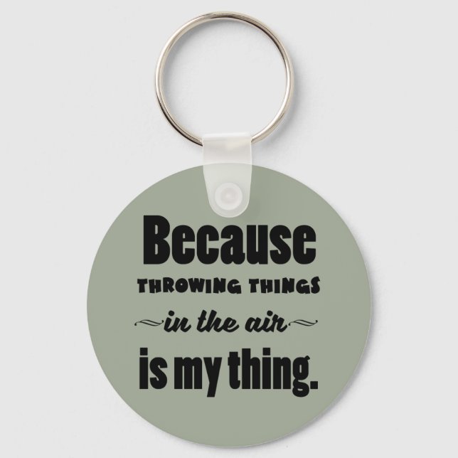 Shot Put Discus Javelin Hammer Throw Keychain (Front)