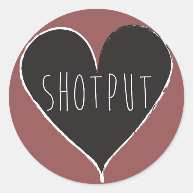 Shot Put Love Stickers (Front)