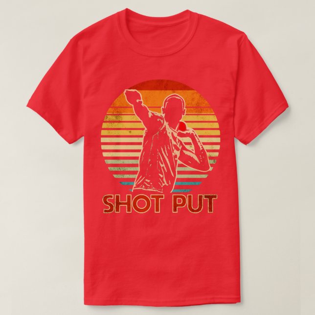 Shot Put Retro T-Shirt (Design Front)